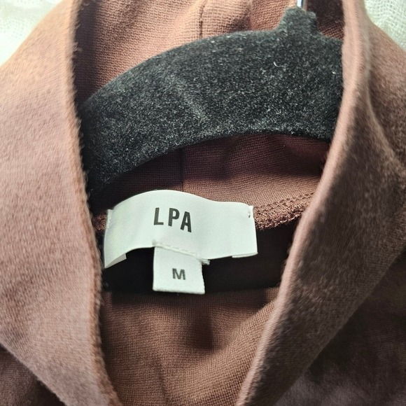 LPA Charlotte Chocolate Brown Dress size Medium - Picture 3 of 7